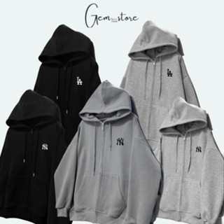 Áo Hoodie ZIP ( LA & MLB ) Cao cấp dày dặn Nam Nữ, Áo Khoác Nỉ Unisex hoodie ZIP chính hãng chất nỉ bông GEM_STORE