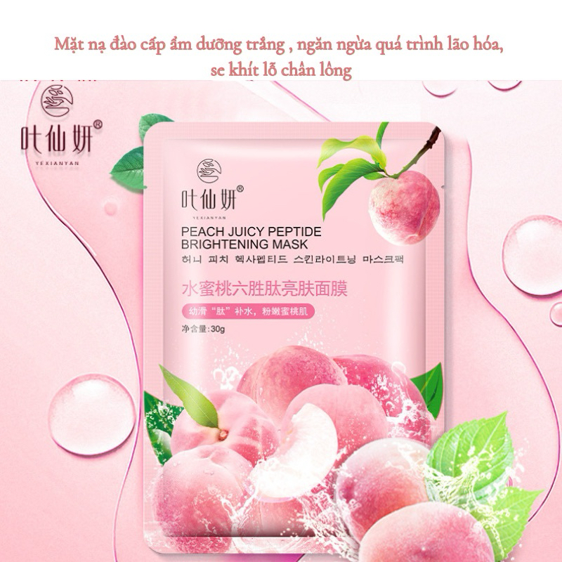 Mặt nạ trái cây cấp ẩm sâu, trắng da, bổ sung collagen, ngừa lão hoá