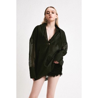  Maddy - Áo Voan Đen Cổ Nhọn - XIPI 