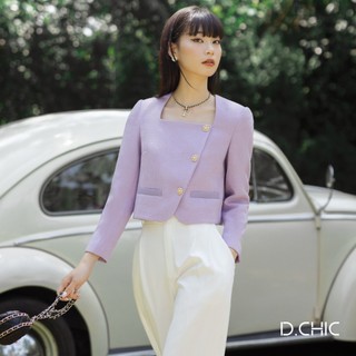 D.chic áo khoác cổ vuông vạt lệch ms: 160674