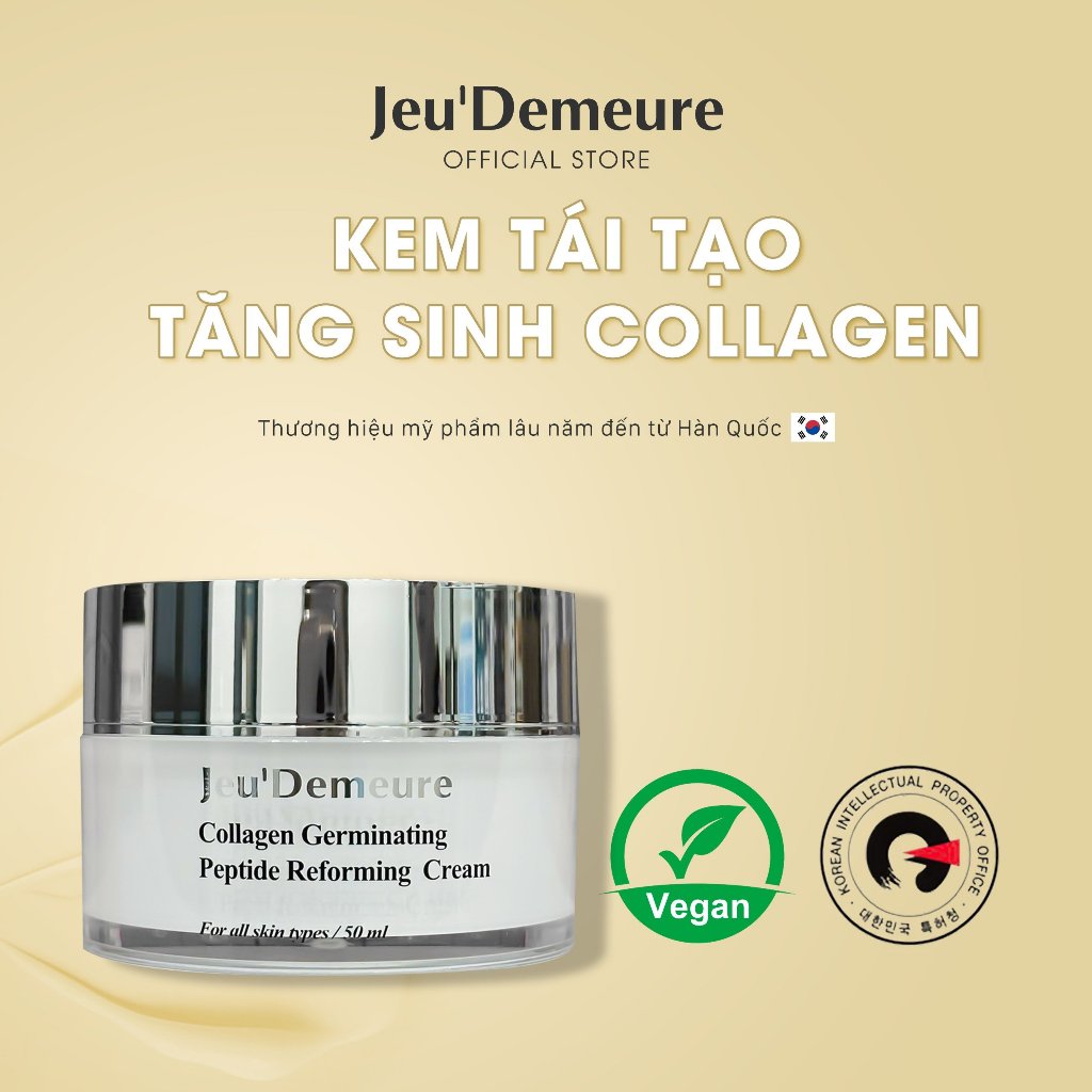 Kem tái tạo, tăng sinh collagen 50g - Germinating Peptide Reforming Cream Jeu’Demeure