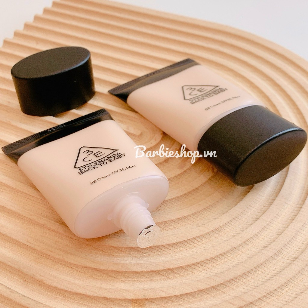 Kem Nền 3CE Back To Baby - BB Cream SPF35 PA++