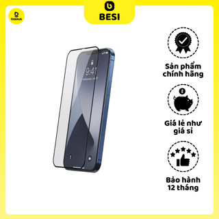 Kính cường lực 3D tràn viền dùng cho iPhone 12 Series Baseus full-Screen Curved Tempered Glass