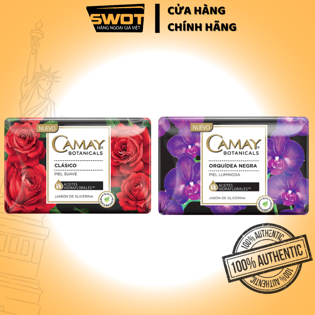 Xà bông cục CAMAY Mexico, xà phòng cục làm sạch, nuôi dưỡng da mềm mại, hương thơm sang trọng, quyền rũ, lưu hương lâu