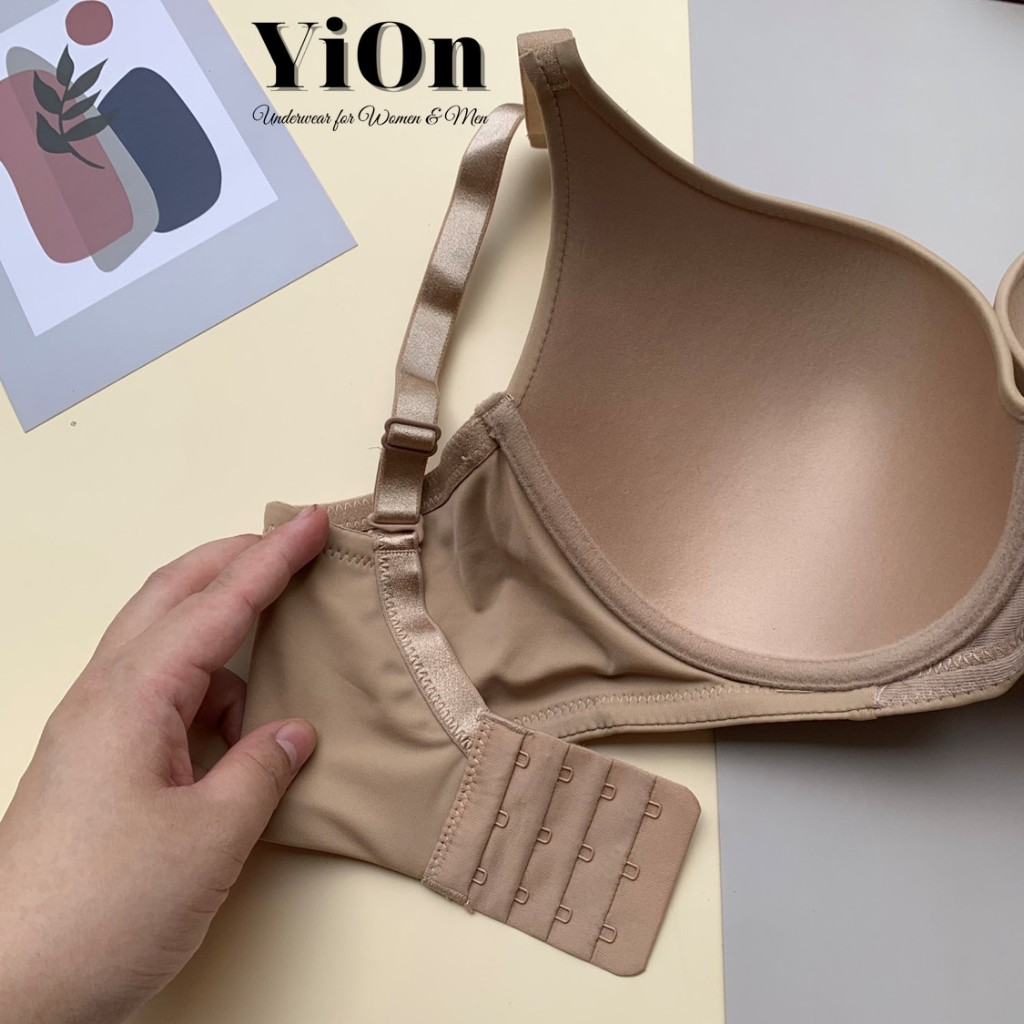 Áo ngực nữ bigsize cup C, D không mút có gọng quả to bản lưng che ngấn mỡ T826 YiOn Underwear