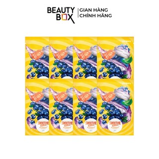 Combo 8 Mặt Nạ Trái Cây Peripera Smoothie Time Mask Sheet #3 Blueberry Revitalizing