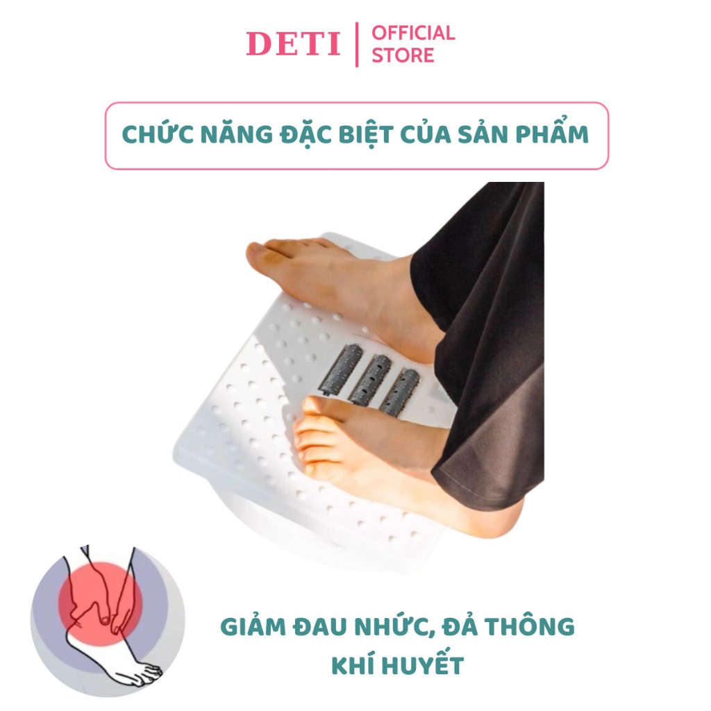 Ghế gác chân massage, Ghế kê chân Công Thái Học cho dân văn phòng, sinh viên, Ghế gaming mát xa thư giãn, giảm stress