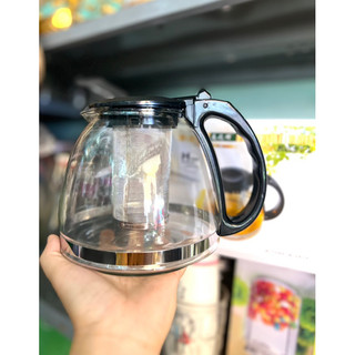 Ấm pha trà thuỷ tinh có đồ lọc lưới inox 700ml/1300ml