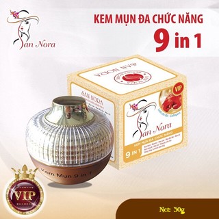 Kem mụn đa chức năng San nora 9 in 1 dưỡng chất Linh chi đỏ và Collagen