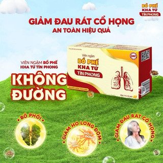Viên ngậm bổ phế kha tử tín phong - bổ phế, trừ ho, Long đờm hộp 20viên