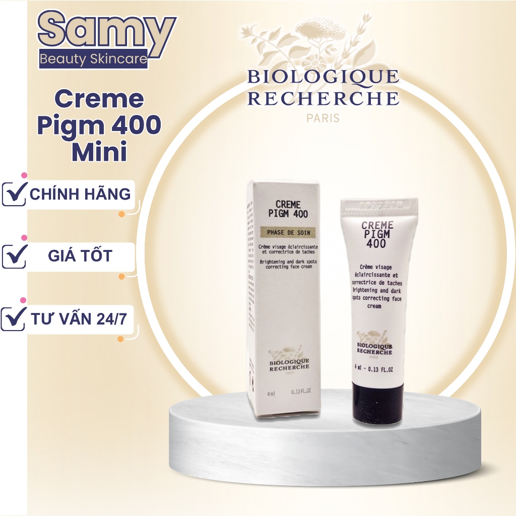  Kem dưỡng Creme Pigm 400 mini giảm nám sáng da | Biologique Recherche BR