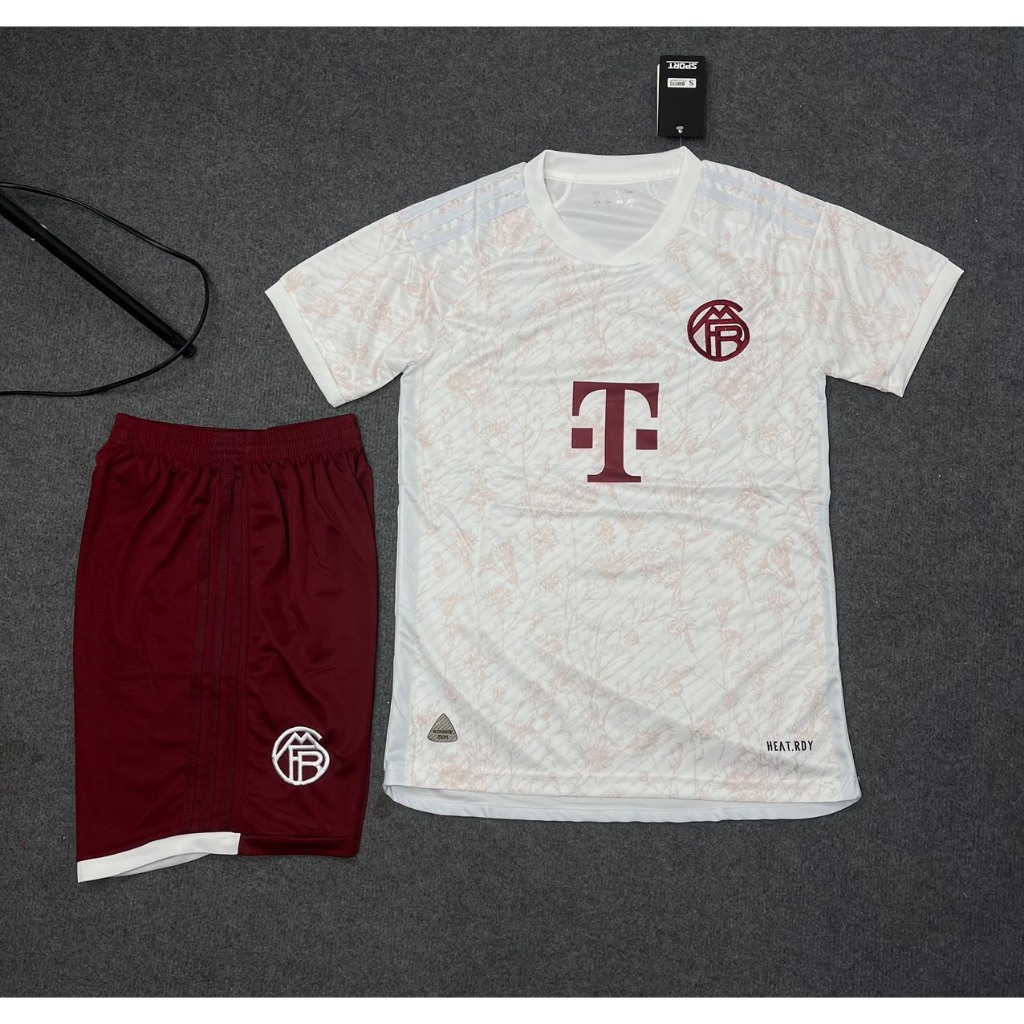 in tên số - Bộ quần áo bóng đá thể thao nam nữ Đội tuyển Bayern Munich mùa giải mới 2023 - vài thun thái logo in thoáng