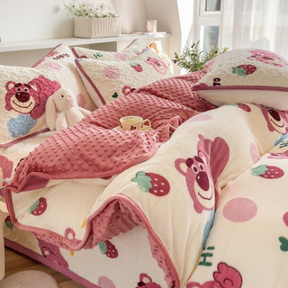 Set chăn ga trần bông nỉ sữa Disney cao cấp