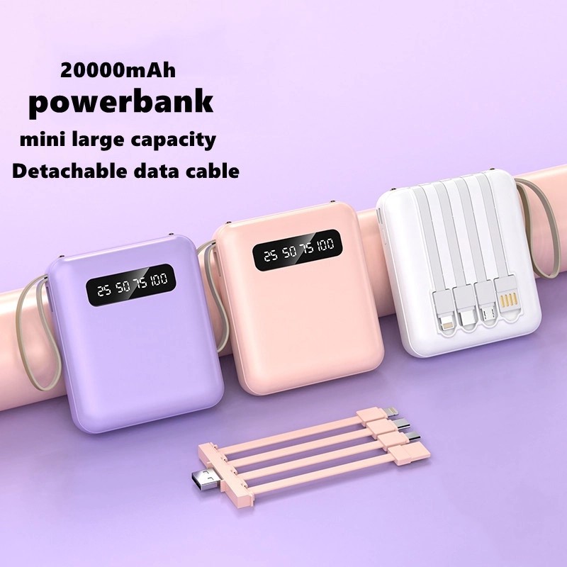 Sạc Dự Phòng 20000mAh Tích Hợp 4 Cổng Sạc - Pin Dự Phòng Mini Màn Hình Led Bảo Hành 6 Tháng
