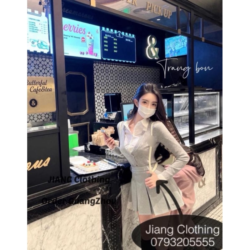 Set áo + chân váy xinh 💯HÀNG THIẾT KẾ TẾT 2024 💖