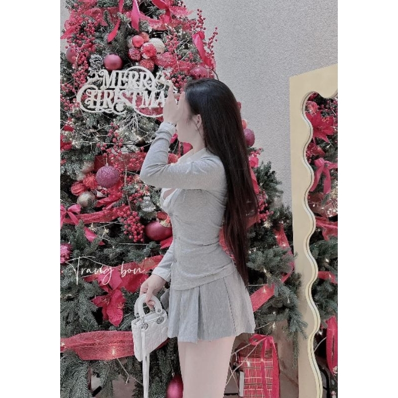 Set áo + chân váy xinh 💯HÀNG THIẾT KẾ TẾT 2024 💖
