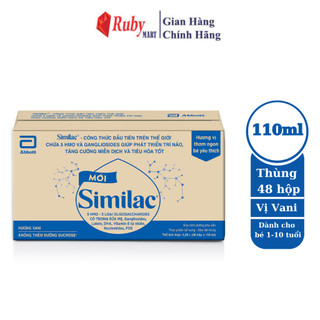 [Mã SKAMFM040723 giảm 30% đơn 200K] [Date T1/25] Thùng 48 hộp Sữa bột pha sẵn Similac IQ 110ml