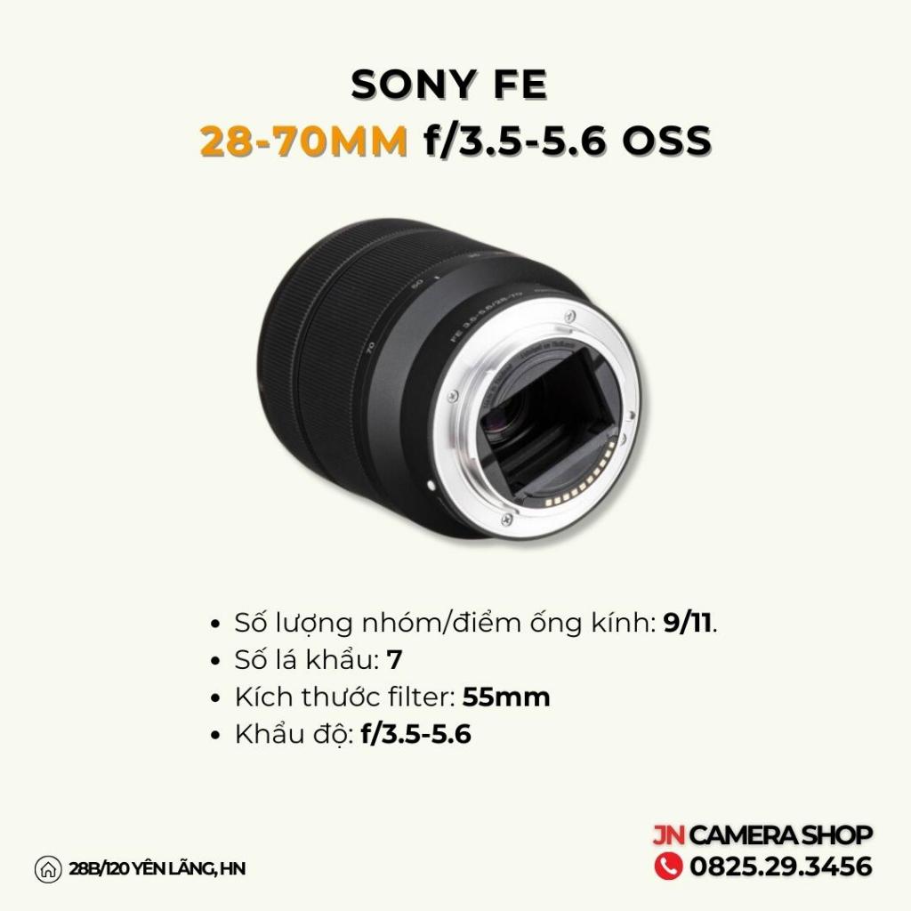 Ống kính máy ảnh Sony FE 28-70mm F3.5-5.6 OSS đa dụng giá rẻ cho máy ảnh Sony E FullFrame