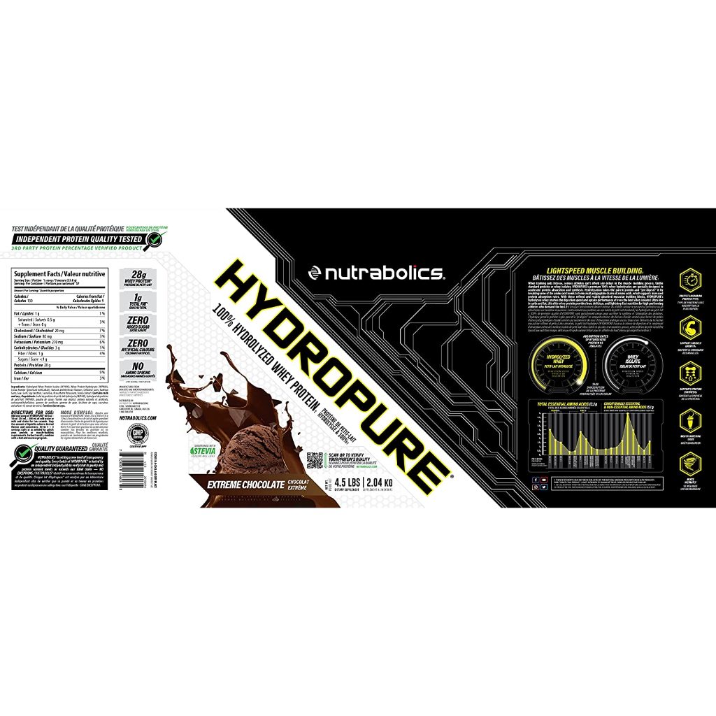 HydroPure Nutrabolics 4.5lbs Whey Hydrolyzed Nutrabolics - Hydro Pure Sữa Dinh Dưỡng Tăng Cơ