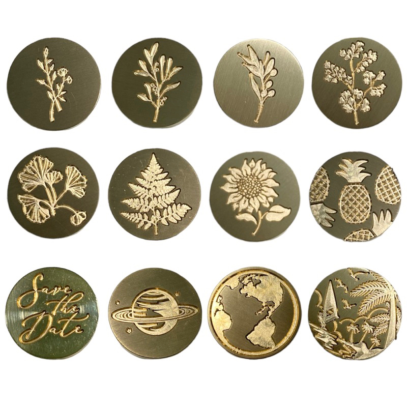 Con dấu sáp đóng sẵn niêm phong thiệp cưới