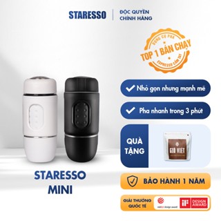 Máy pha cà phê Espresso nguyên chất Staresso Mini nhỏ gọn thuận tiện mang theo đi du lịch, picnic, đi làm chính hãng