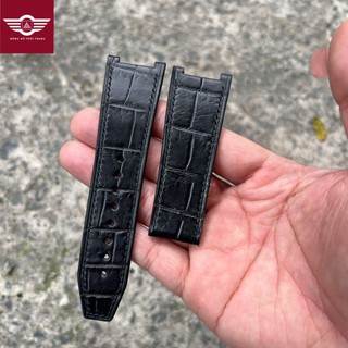 Dây da cá sấu ferragamo - dây đồng hồ f80 - da cá sấu cao cấp, sang trọng