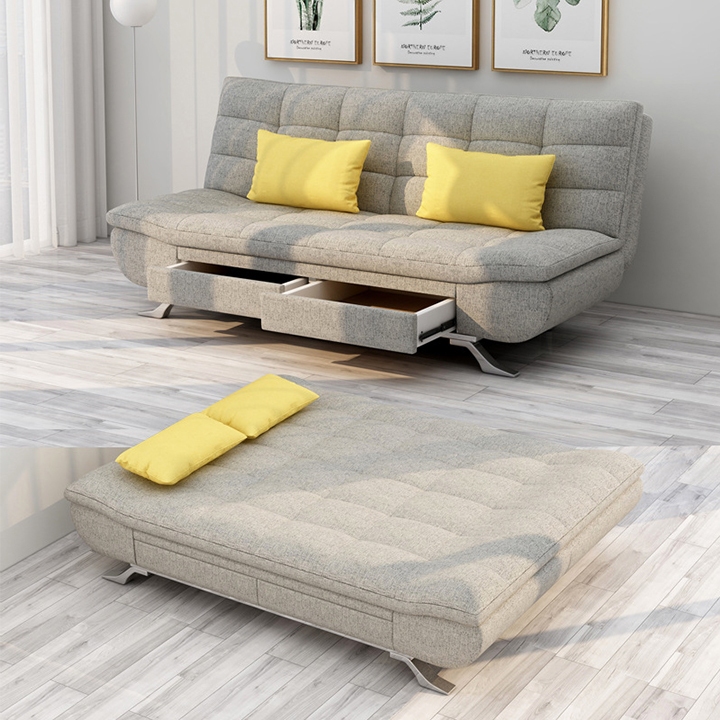 Ghế Sofa Bed Đa Năng Ngăn Chứa Đồ Tiện Lợi - Sofa Bed Family Happy Điều  Thoải Mái Kích Thước 186x118x27cm