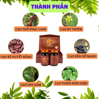 Viên khớp Vương Xà- Hỗ trợ giảm đau xương khớp (hộp to 2 lọ)