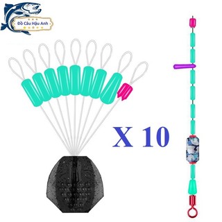 Hạt Chặn Phao Silicon Trong Suốt Hạt Chặn Phao Câu Đài Cao Cấp PK26 (Set 10 Tép)