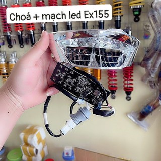 Mạch LED + Choá Phản Xạ Tháo Từ Đèn Pha Zin EX150 EX155