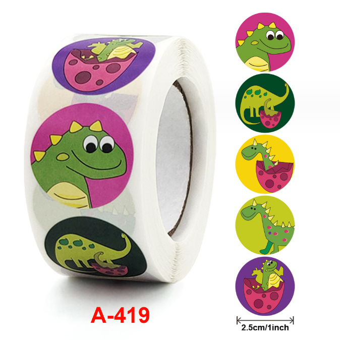 Sticker cuộn 500 hình dán cute dễ thương đẹp giá rẻ, sticker trang trí dán sổ khen thưởng học sinh văn phòng phẩm