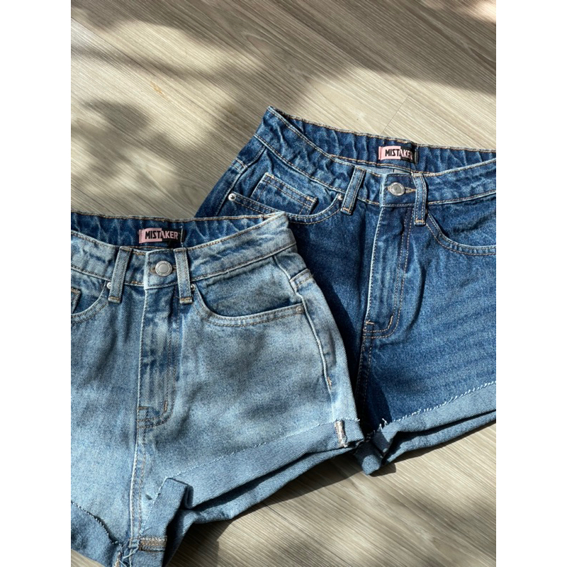 Carose -Short Jeans bẻ lai ko giãn size 26