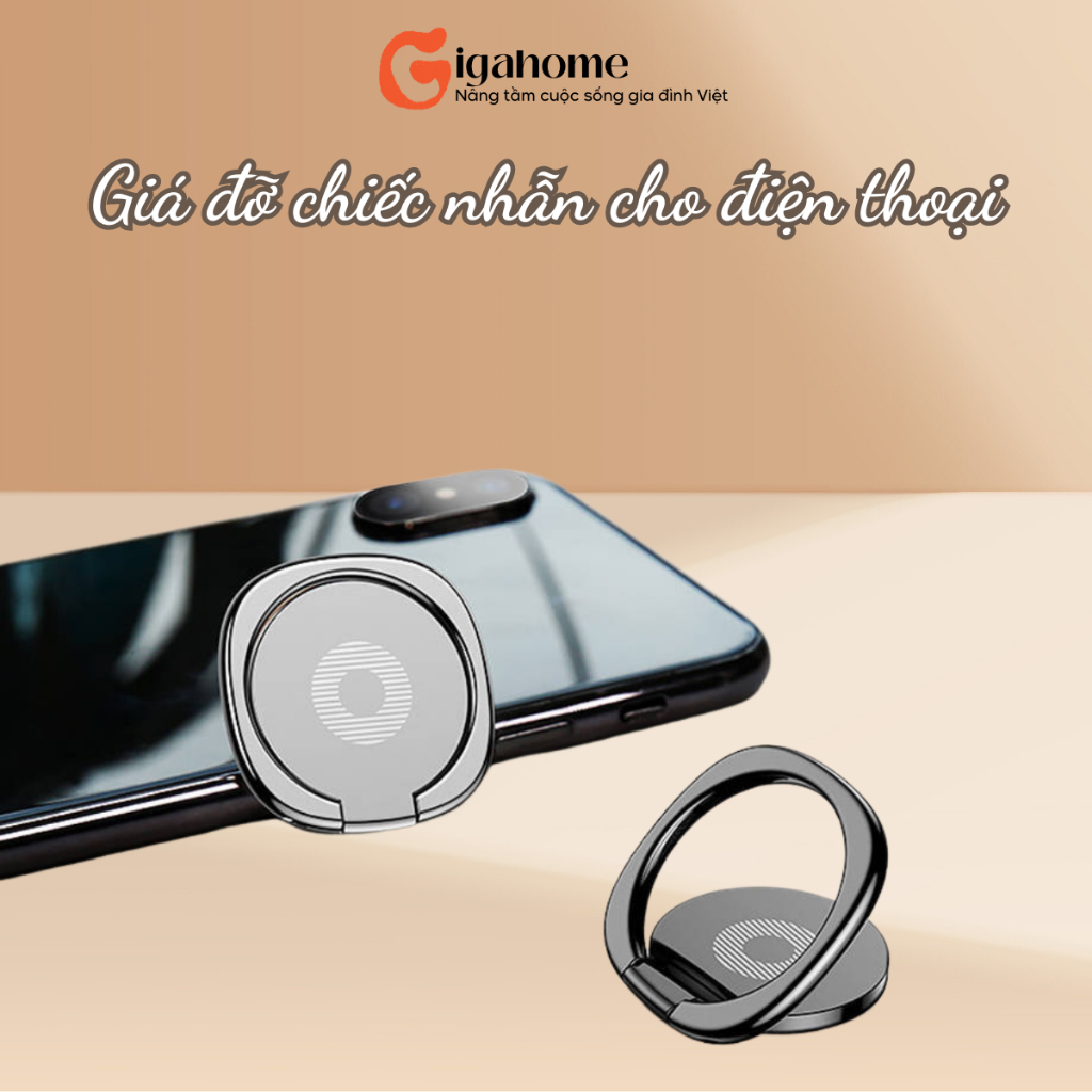 Giá Đỡ Chiếc Nhẫn Cho Điện Thoại Và Máy Tính Bảng GIGAHOME Mỏng Nhẹ 6751