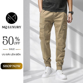 Quần Jogger Kaki - JG3 Quần Túi Hôp Ống Bo Chun Kiểu Dáng Hàn Trẻ Trung MQ LUXURY 79