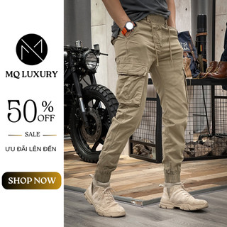 Quần Jogger Kaki - JG 3 Quần Jogger Kaki Túi Hộp Nam, Chất Vải Kaki Mềm Co Giãn MQ LUXURY 79
