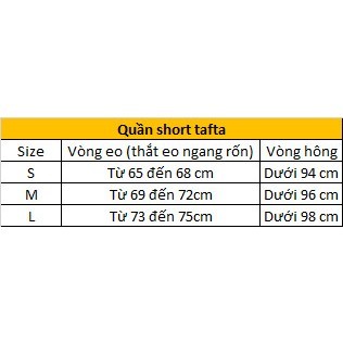 Quần short tafta cạp cao chiết eo