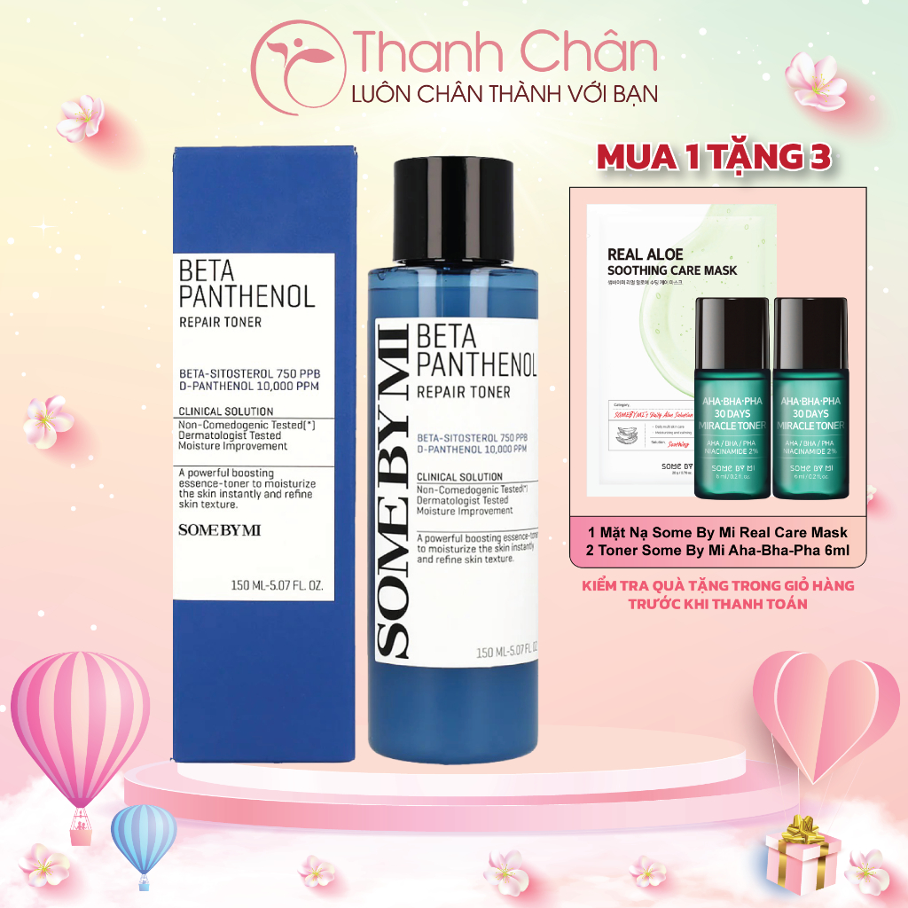 Nước hoa hồng Some By Mi Beta Panthenol Repair Toner 150ml