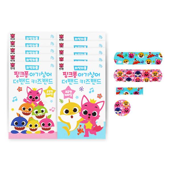 Băng keo cá nhân Pinkfong màu dễ thương, băng gâu cho da nhạy cảm, nhiều kích thước cho bé