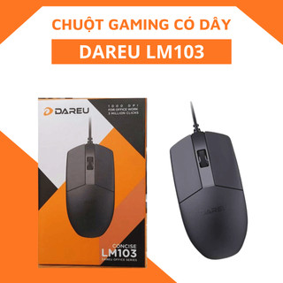 Chuột gaming dareu lm103 có dây 1000dpi - chuột chơi game chính hãng - bảo hành 24 tháng