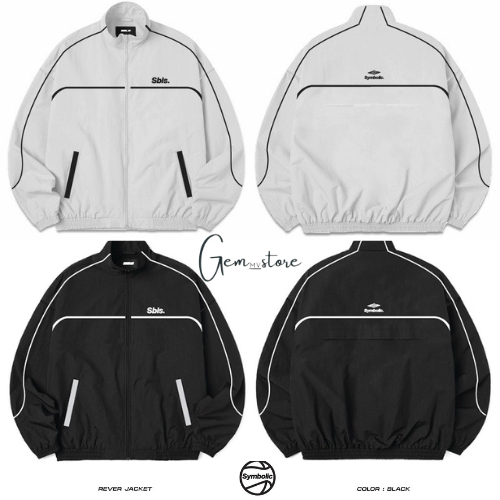 Áo khoác dù Line Track Jacket Symbolic Áo khoác dù cao cấp chất liệu dù 2 lớp nam nữ ACA_STORE M905