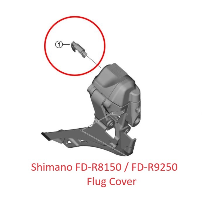 Phụ kiện nắp nhựa giữ dây đề DI2 Ultegra FD-R8150 / FD-R9250 mã Shimano Y2JP06000