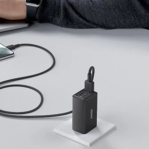 Dây cáp sạc ANKER 322 USB 2 Đầu Type-C to Type-C Nylon Cable III 60W dài 0.9m - A81F5