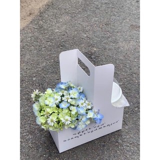 Túi giấy 2 ngăn đựng hoa và nước