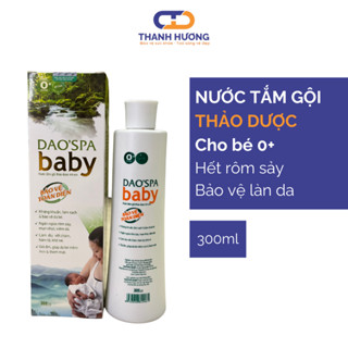 Nước tắm gội thảo dược trẻ em DAO'SPA BABY chống rôm sảy,hăm tã 300ml DK PHARMA