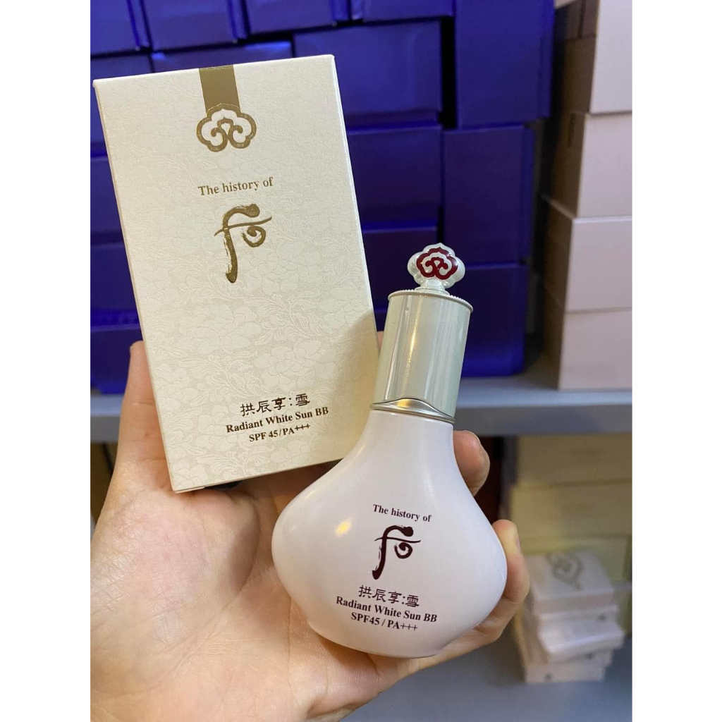 Bb Cream kem nền  whoo trắng Radiant white Brighterning BB