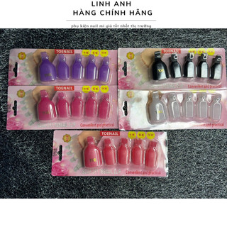 Kẹp ủ móng chân phá gel 10 cái/bộ tiện lợi, kẹp ủ nail giá rẻ