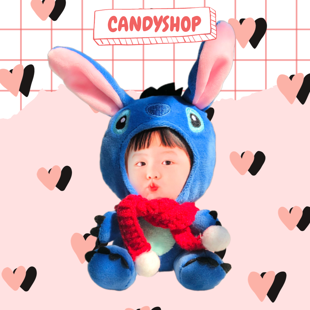 Combo Gấu in ảnh + Khăn quàng cổ cho mùa giáng sinh đáng iuuu  CANDYSHOP