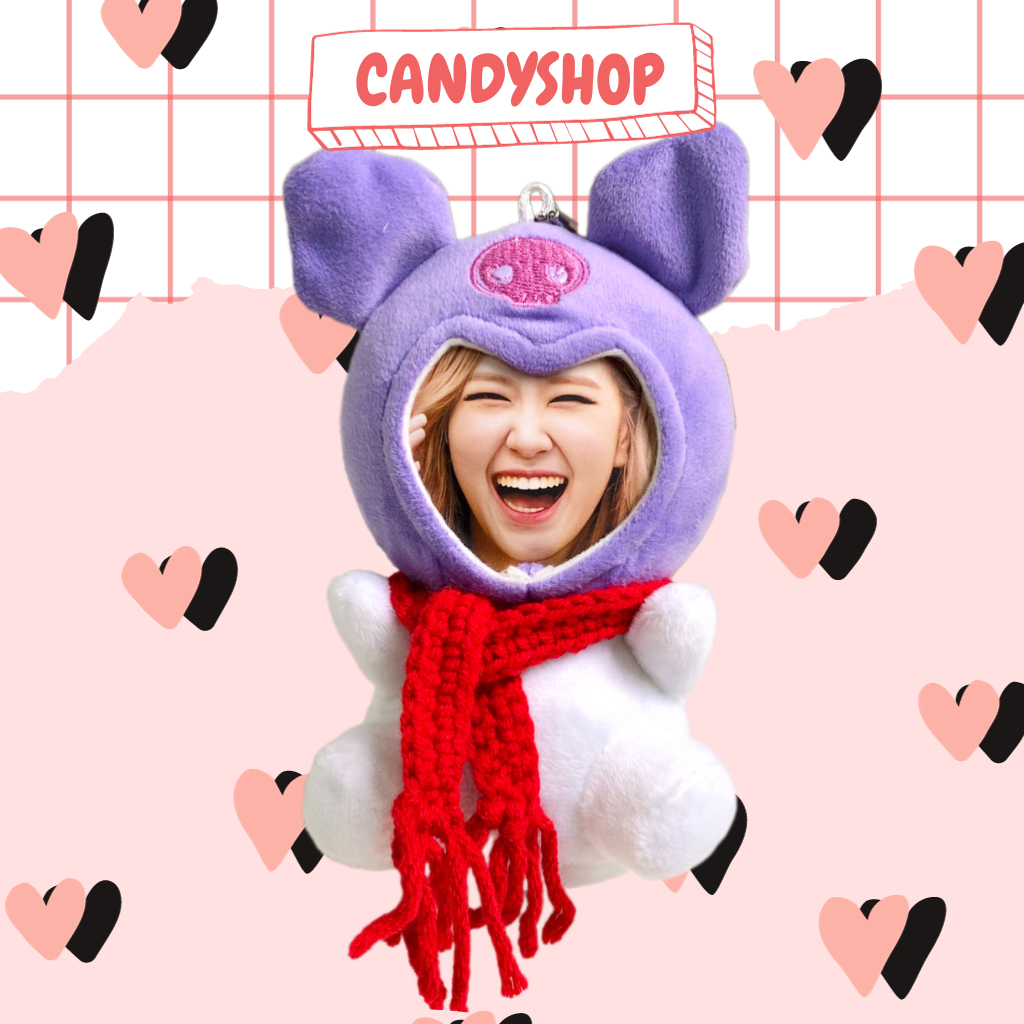 Combo Gấu in ảnh + Khăn quàng cổ cho mùa giáng sinh đáng iuuu  CANDYSHOP