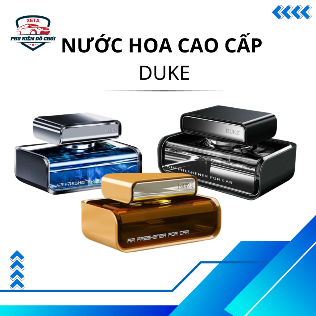 Nước hoa ô tô Duke cao cấp chính hãng nhập khẩu từ Pháp - 100% chiết xuất từ thiên nhiên chống say xe, khử mùi