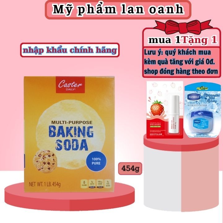 Bột Baking Soda 454g nhập khẩu chính hãng đa công dụng khử mùi, diệt khuẩn, tẩy rửa, làm bánh, chăm sóc da